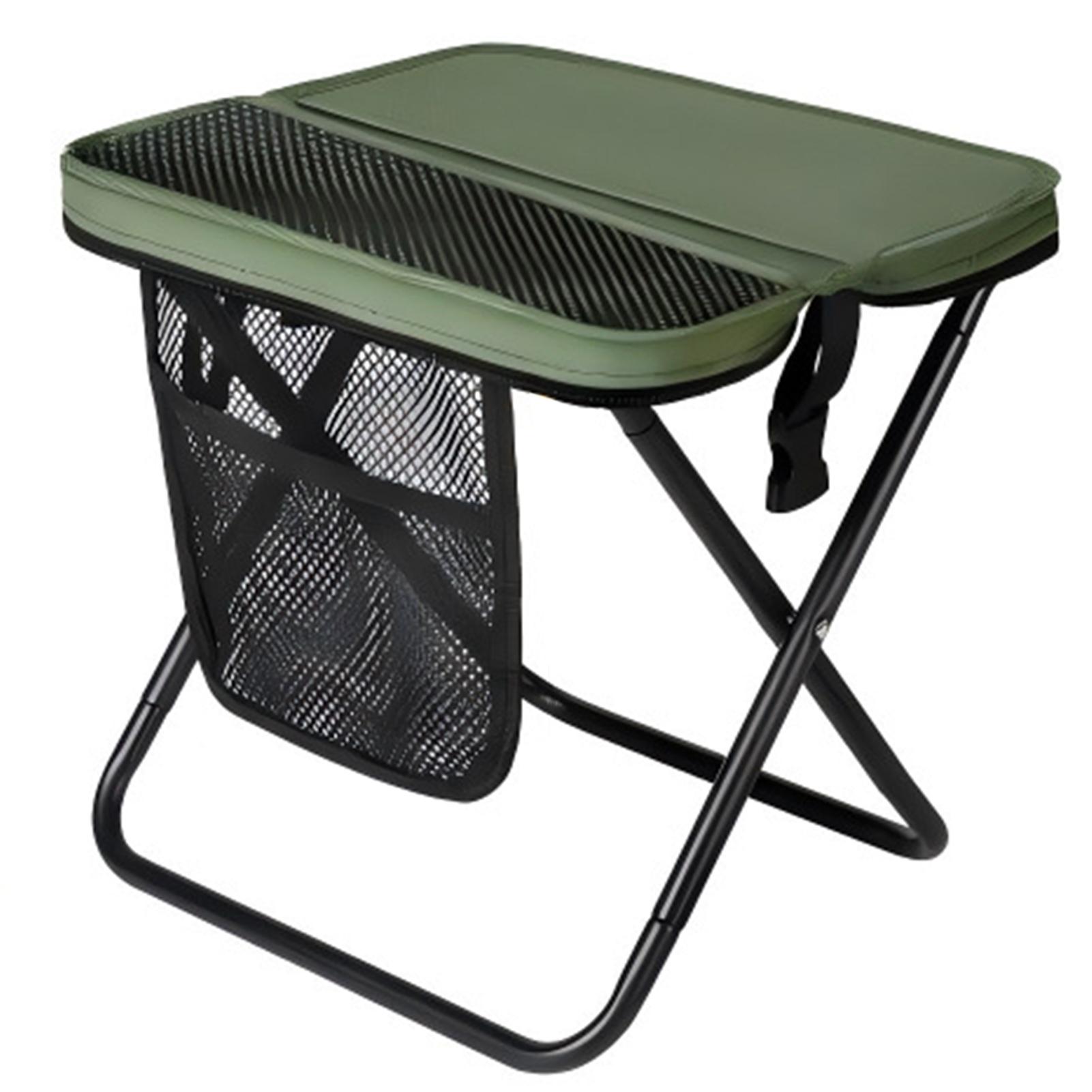 

Foldable Backpack Stool With Sling Bag,Outdoor Chair ,Camping Stool,Lightweight Fishing Footstool,For Travel Picnics зелёный