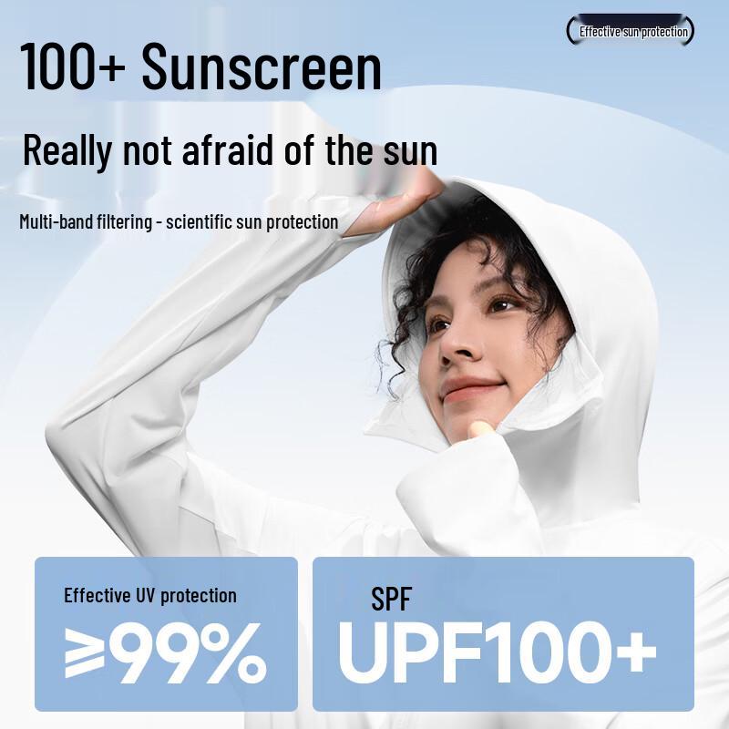 GENIOLAMODE Men's UPF100+ Quick-Dry Ice Silk Hooded Sun Protection Jacket
