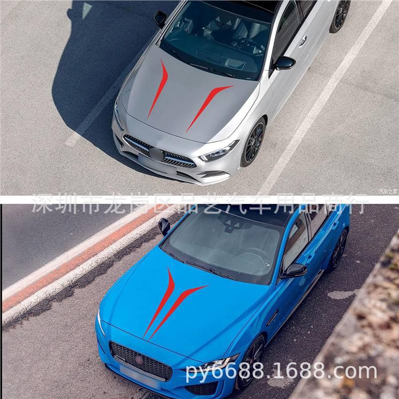39" Car Racing Hood & Side Stripe Decals