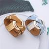 Circle Bracelet for Women Simple Multilayer Wrap Leather Bangle Party Jewelry Accessory