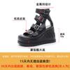 Summer New Roman Style Platform Sandals 2025 New Women's Niche Design Open-toe Buckle Sandals Tide