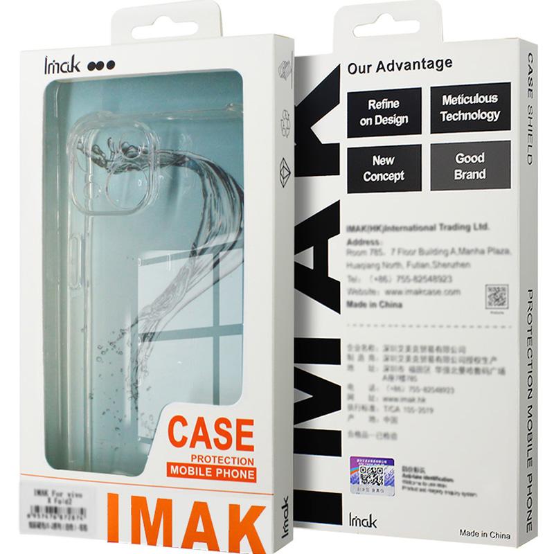 IMAK For Xiaomi Redmi Turbo 3 5G/Poco F6 5G Clear TPU Case Anti-Drop Airbag Protection Phone Shell