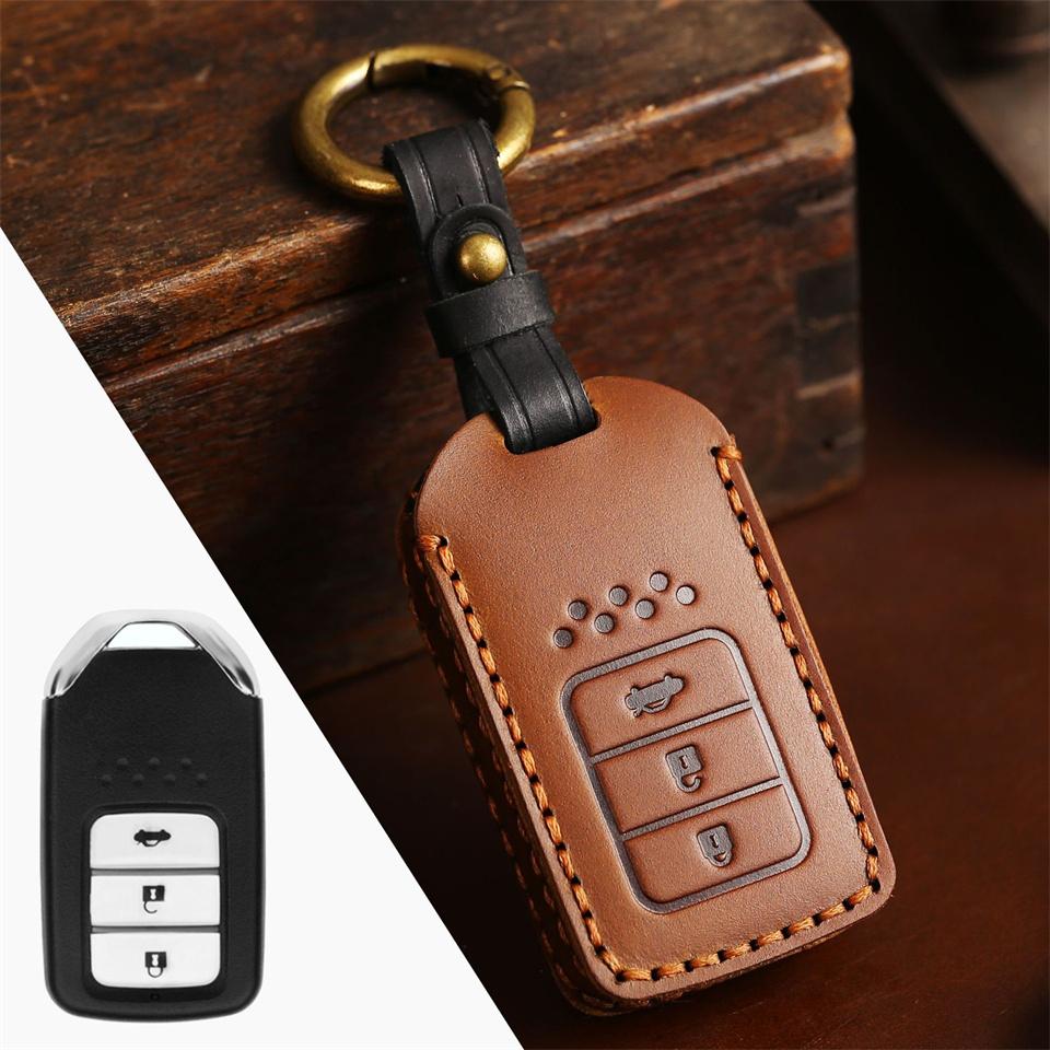 Car Key Case Key Shell Set for Honda CR-V ACCORD ODYSSEY CIVIC Ect All-inclusive Protection Keychain Accessories Holder Shell