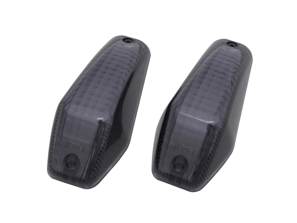 POSH 090003-SP Motorcycle Supplies Turn Signal Lens Aero-Sharp Mini Hoshu Lens Smoke 2P