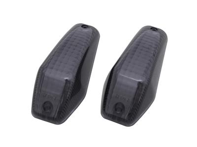 POSH 090003-SP Motorcycle Supplies Turn Signal Lens Aero-Sharp Mini Hoshu Lens Smoke 2P
