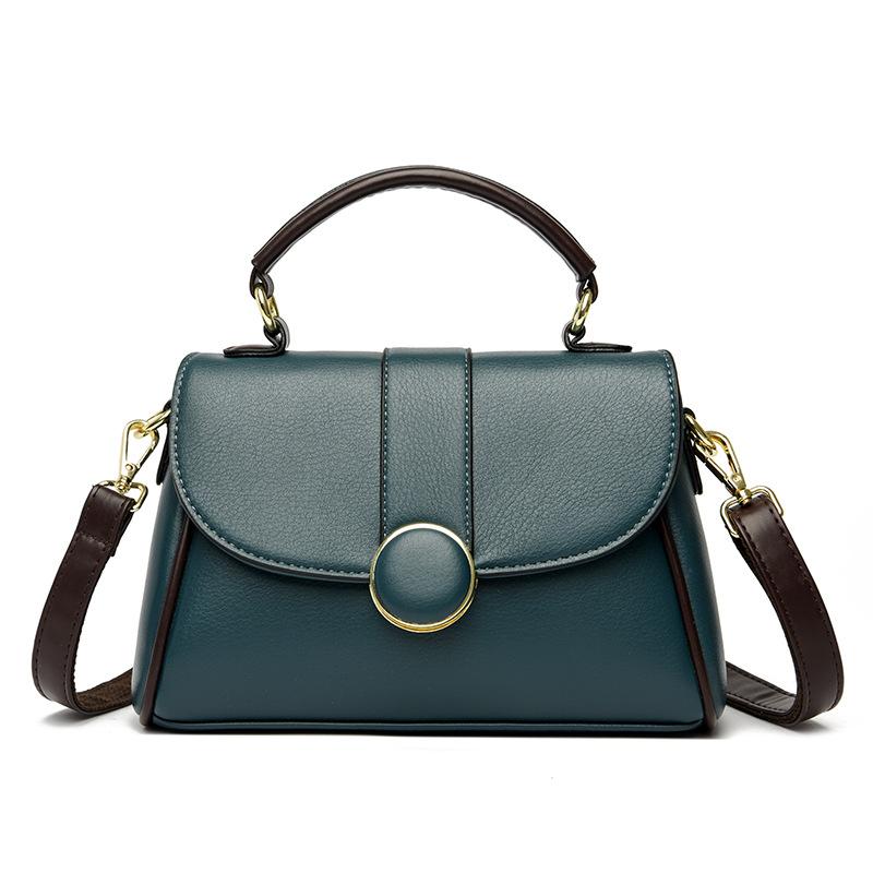 

Women s bag versatile 2025 new fashion handheld women s bag middle-aged mother shoulder bag soft leather crossbody bag for women синий