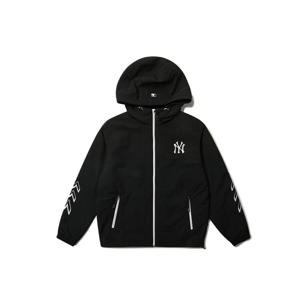 New MLB Base Logo Jackets Unisex Black 31JPU5131-50L