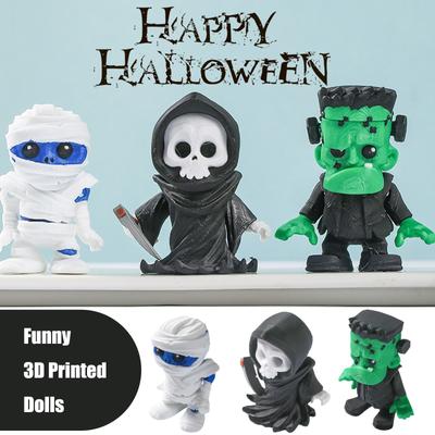 3D Printed Halloween Pumpkinman Pencil Transformation Decoration Figure