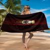 Chicago-Bulls Logo Beach Towel Microfiber Beach Towel, Lightweight and Quick-Dry, for Summer Travel, Swimming Pool Fan Birthday Gift
