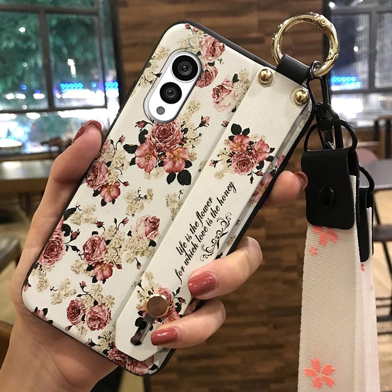 Anti-dust Protective Phone Case For FCNT/Fujitsu Arrows N F-51C Fashion Design Wristband Kickstand Durable Phone Holder
