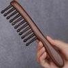 Wide Tooth Natural Wood Hairbrush Anti-static Head Meridian Hair Comb  Daily Hair Care