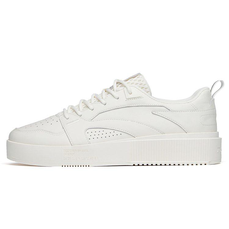 Anta Life Collection Low top Skateboard Shoes Men's Ivory White 112228040-1