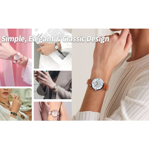 OTTOODY Genuine Leather Watch Band, 12mm, 14mm, 16mm, 18mm, 20mm, 22mm, Elegant & Ultra-Soft Calf Leather Watch Replacement Band for Watches and Smart