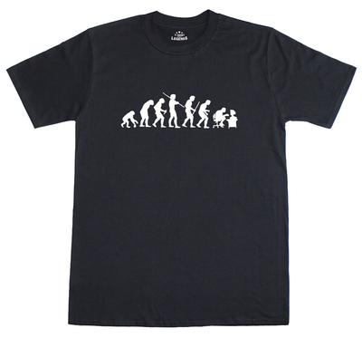 Evoluce člověka k počítačovému hráči Geeky Vtipné Volný střih Bavlna Unisex Tričko