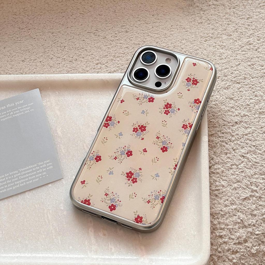 Gentle Flower Style Phone Case for iPhone 14, iPhone 15, and iPhone 16 Pro Max