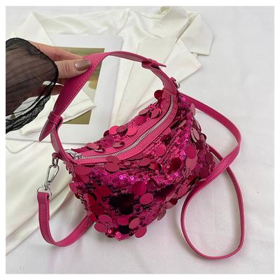 Sense of Luxury Pillow Handbags Super Sparkling Sequins Versatile High Quality Summer Shoulder and Crossbody Bags for Women