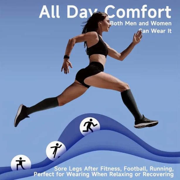 Compression Stocking Care Leg Support Ankle Elastic Open Toe Compression Socks Men Women for Running Athletic Cycling