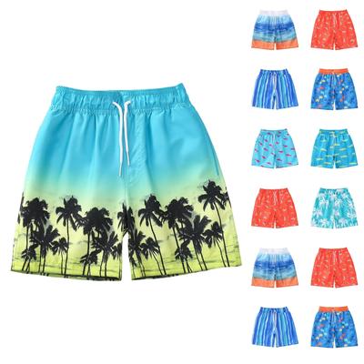 Maillot de bain pour garçon - Short de plage doublé en maille avec cordon de serrage