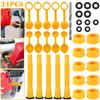 5 Set Gas Can Nozzle With Screw Collar Caps Anti Spill Gas Can Vent Replacement Gas Can Spouts For Most 1/2/5/10 Gal Can