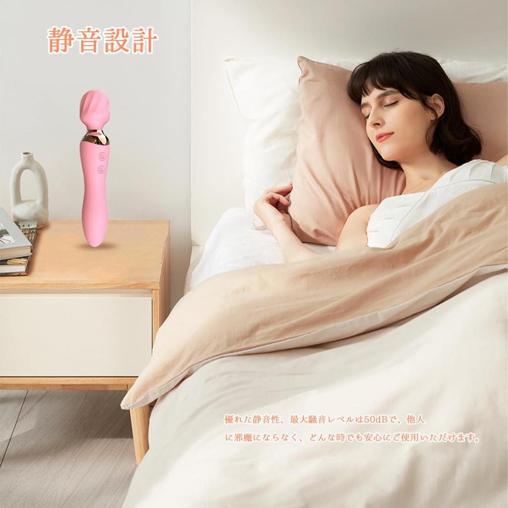 New Handy 10 Modes Easy to Carry "2024 Release" [Juckier] Massager, 2-in-1, Waterproof, Quiet, Switchable, Lightweight, (Pink)