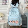 Schoolbag Female Nylon Wear-resistant Printing Large-capacity Backpack Multi-compartment Primary School Junior High School Student Campus Backpack