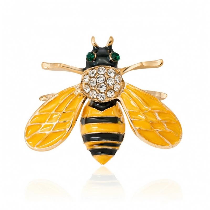 Decorative Insect Brooch Pin with Alloy Body for Coat Lapel Cardigan and Bag Accent, Single Jewelry Accessory Wear