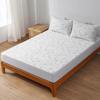 Waterproof Bamboo Fiber Mattress Cover Skin-friendly Fitted Bed Sheet Mattress Protector Kids
