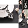 Geometric Crystal Chic Pendant Long Necklace For Women Ideal For Sweaters And Winter Fashion