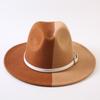 Popular European and American Classic Double-color Wide-brimmed Top Hat Men's and Women's Fashion OL Style Cowboy Hat Jazz Hat