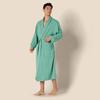Amazon Essentials Men's Lightweight Waffle Fabric Bathrobe, Teal Blue, Sizes S-M