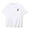 Off-White 2026 Summer New Graffiti Arrow Pattern Printed Short Sleeved T-shirt for Men and Women