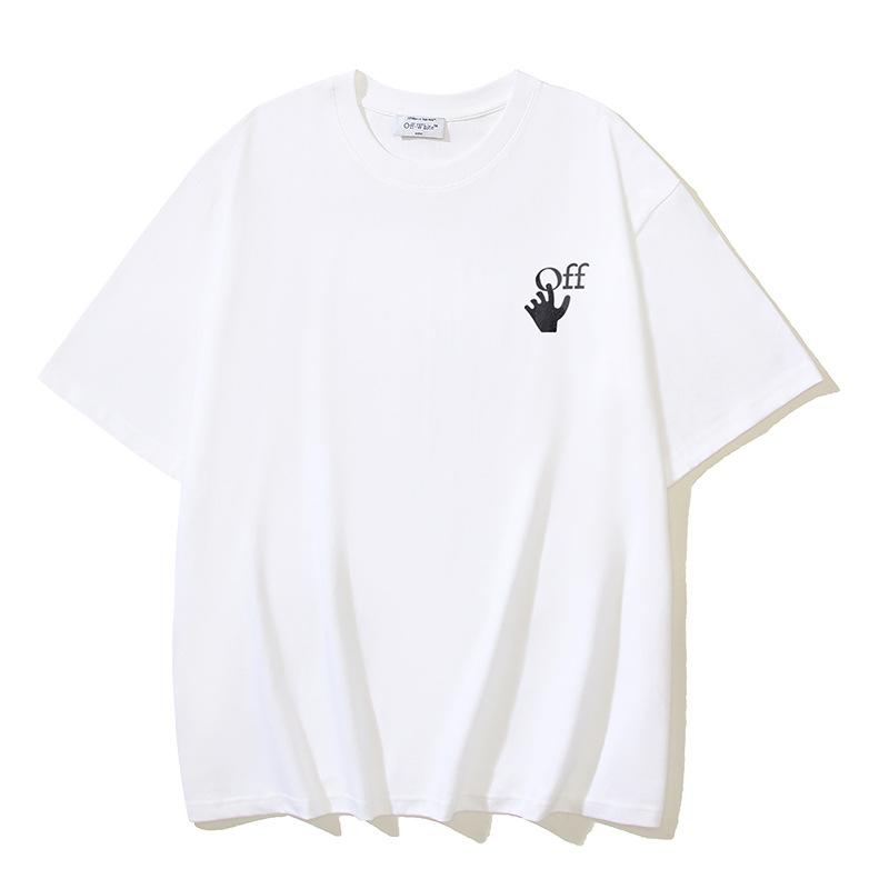 Off-White 2026 Summer New Graffiti Arrow Pattern Printed Short Sleeved T-shirt for Men and Women