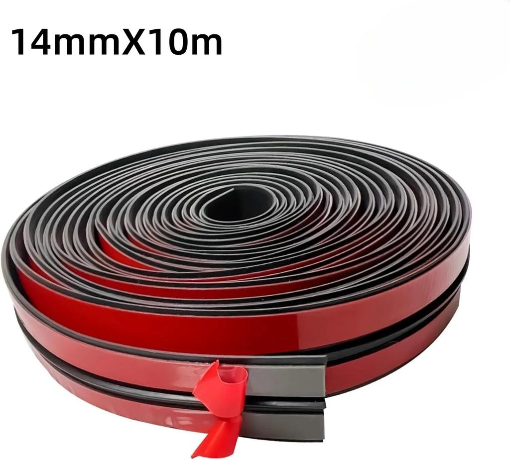 Universal Car Sealing Strip Roof Windshield Sunroof Waterproof Soundproof Rubber Strip Edge Protector Window Gap Seal 2/6/10m