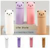 Silicone Cartoon Bear Pencil Case Cute Animal Stationery Box Pencil Pouch  Desk Organizers
