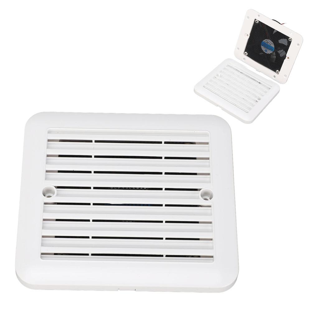 12V RV Side Vent Fan 5.51x5.12in Air Vent Ventilation Exhaust Fan for Motorhome Caravan Trailer Boat Marine Yacht