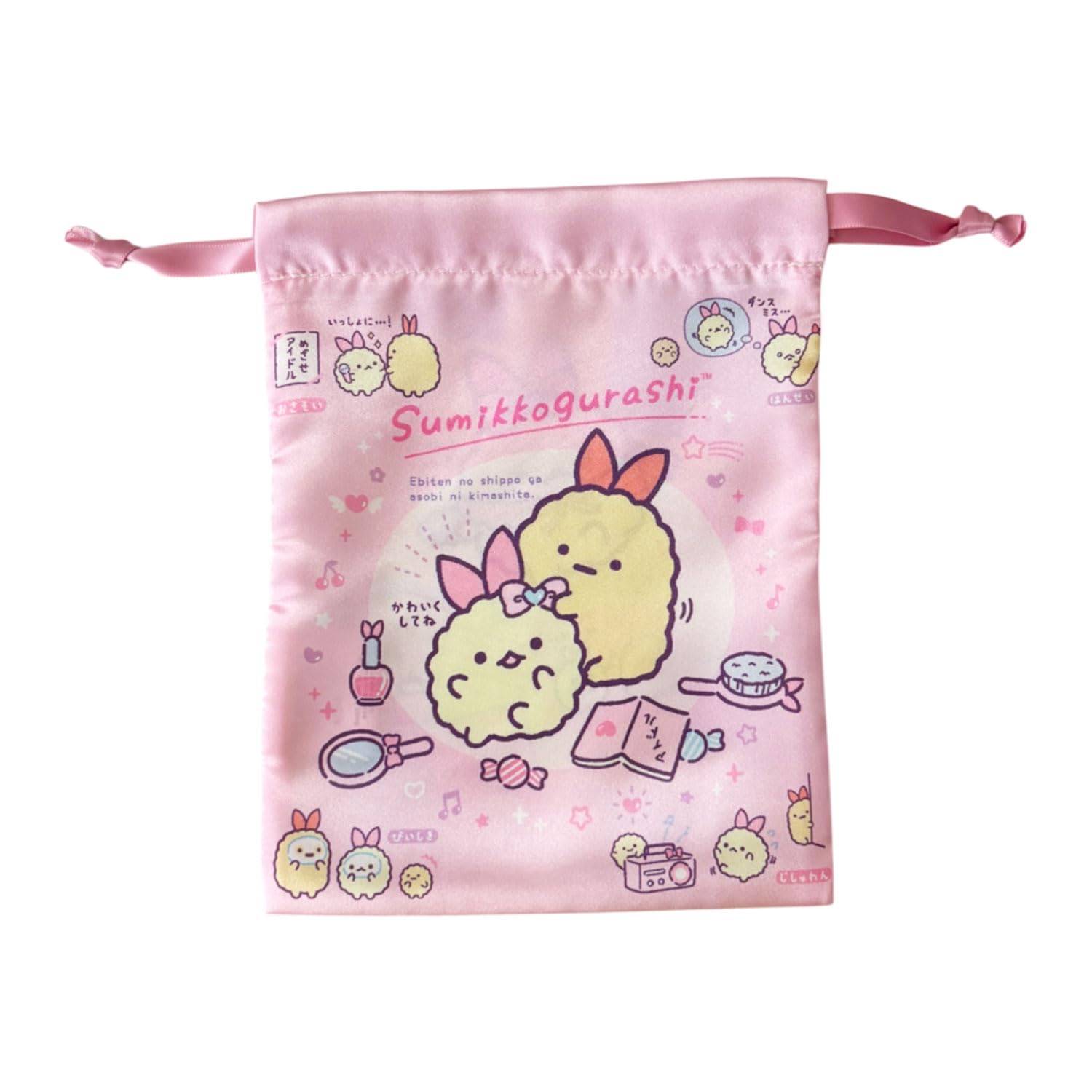 

Маленькая планета Sumikko Gurashi Сумка на шнурке с лентой Ангел Эбитен Идол