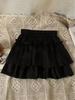 Girls' Fluffy Ruffle Skirt with Safety Shorts - Versatile for Spring, Summer, and Autumn