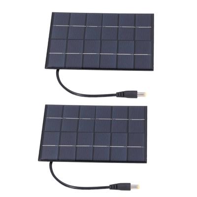 2 Stück 2W Solarmodule Hohe Umwandlungsrate DC5521 Ausgang Wiederaufladbare 3,7V Batterie Solarmodul