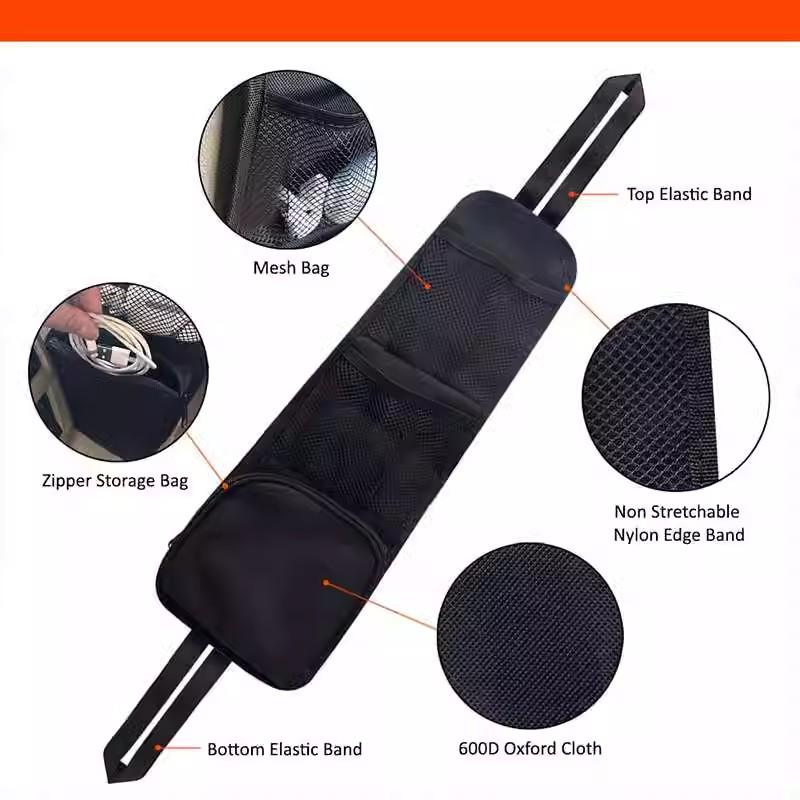 Car Seat Side Mesh Pocket Storage Bag