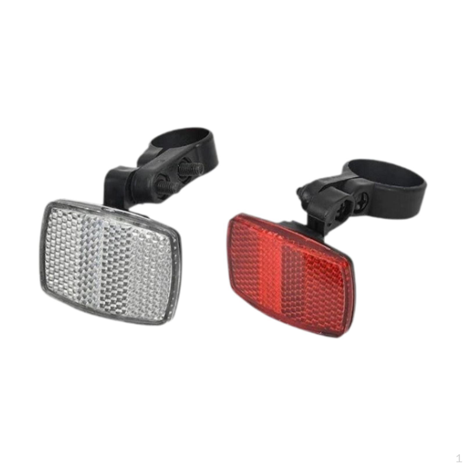 

Велосипедные передние и задние отражатели Велосипедные аксессуары для мужчин и женщин, легко устанавливаемые Предупреждение 2FrontRearReflectors