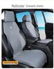 Suede Car Seat Cushion - All-Season, Breathable, Luxury Design with Small Waist Support