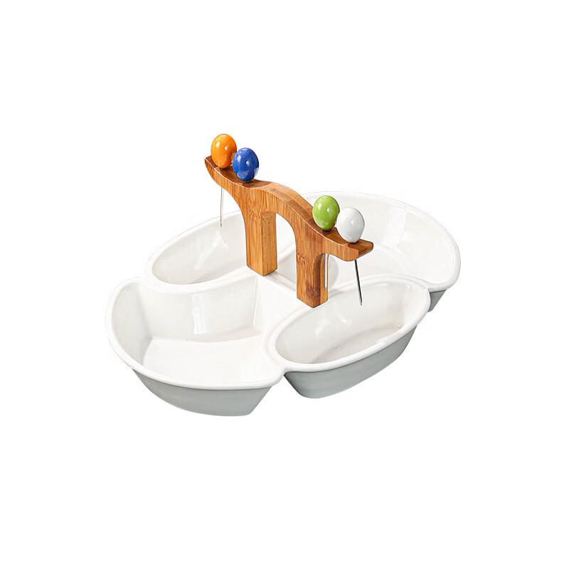 Qianxing Ceramic Snack & Fruit Platter