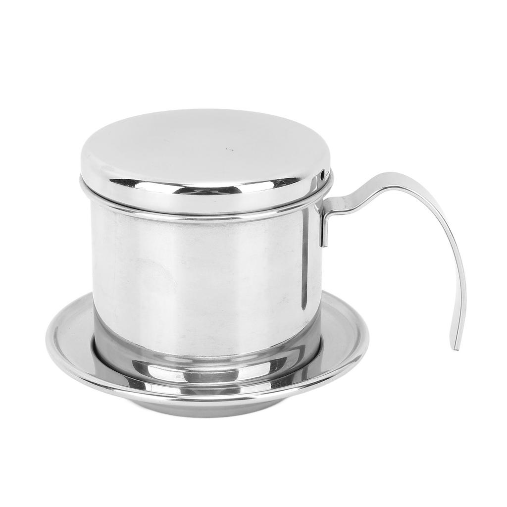 Vietnamese Coffee Filter 100ML Lightweight Rustproof Stainless Steel Coffee Dripper Pot for Home