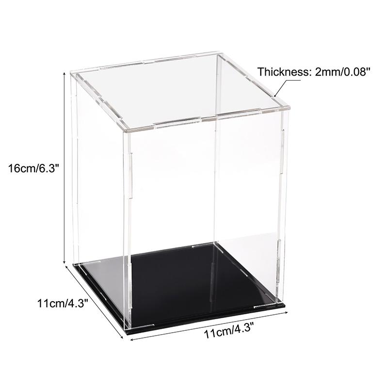Clear Acrylic Display Case Box Dustproof Storage Countertop Box Protection Showcase Cube Figures Collectibles Model Toy Show Box