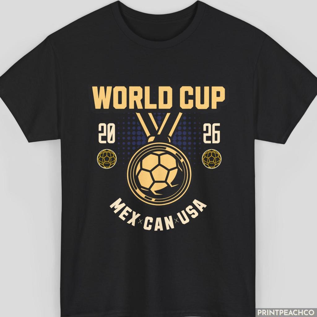 World Cup 2026 T-Shirt, Football Fan Shirt, USA Mexico Canada Soccer Tee, Supporters Gift, Unisex Match Day Shirt