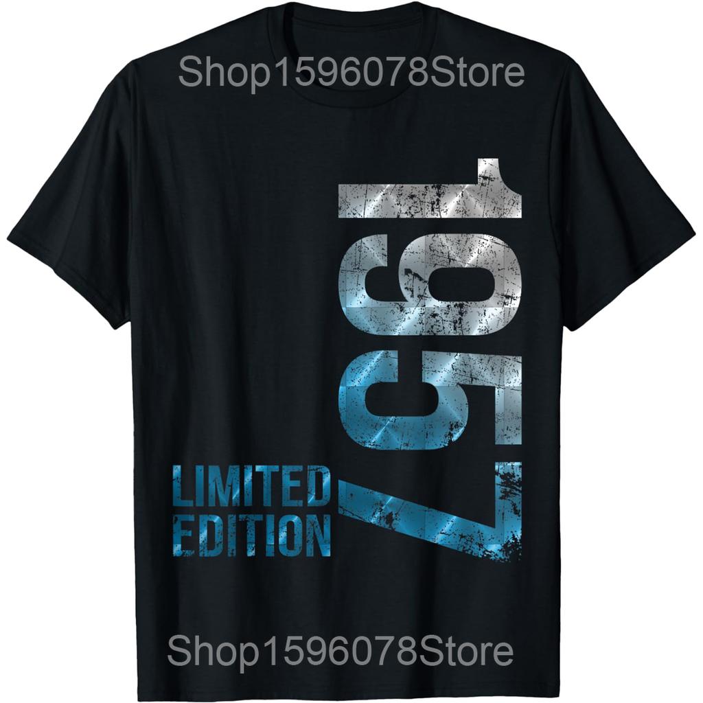 Vintage 1957 Limited Edition 69th Birthday Gifts 69 Year Old T Shirts Men Streetwear Tee Short Sleeve Unisex Loose Clothing