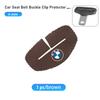 Suede Car Seat Belt Buckle Clip Protector Interior Accessories For BMW E87 E70 E91 E30 G20 E92 E93 E60 E46 E90 G30 E53 X1 FV9