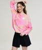 Leijibi [Set] Cotton Candy String Women'S Long Sleeve Rash Guard + Wrap Skirt Set (2 Colors)