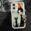 Phone Case for Xiaomi Redmi Note 15 14 13 Pro Plus Black Cat Witch Aesthetics Shell 12S 11 11S 11T 5G 14S Soft Silicone Funda