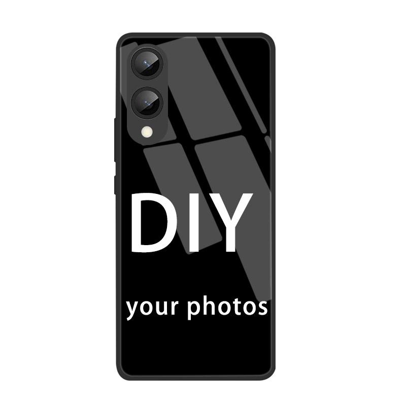 

Индивидуальный чехол из закаленного стекла для Samsung S25 Edge S24 Galaxy S20 S21 S22 S23 FE Plus Note10 20 Pro Ultra Персонализированная крышка Сделай сам Galaxy S25 FE